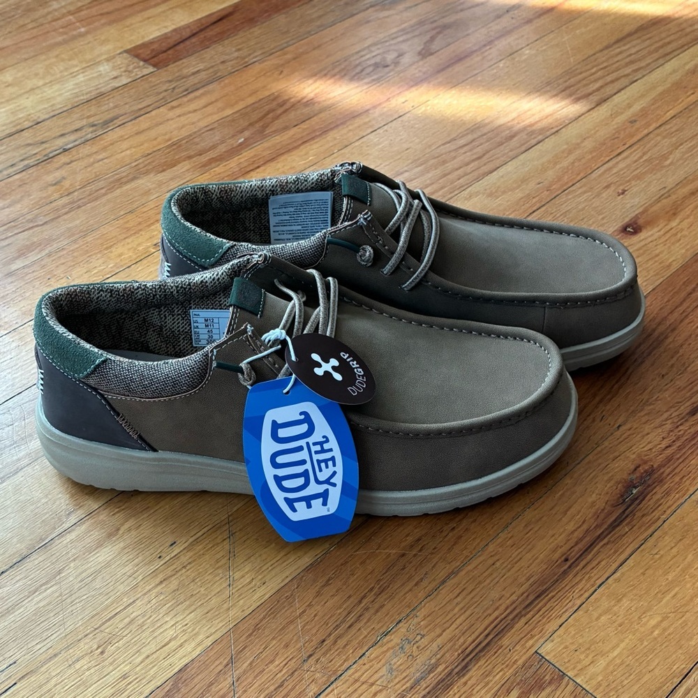 HEYDUDE Men’s Paul Slip-On Shoes - Nut (NIB)
